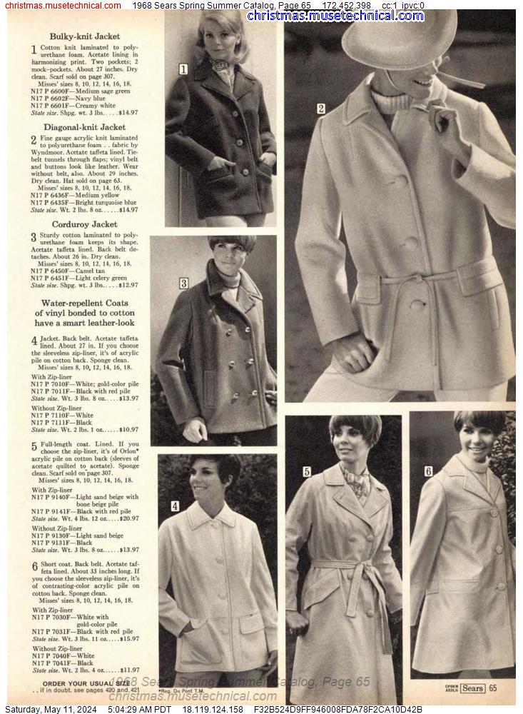 1968 Sears Spring Summer Catalog, Page 65