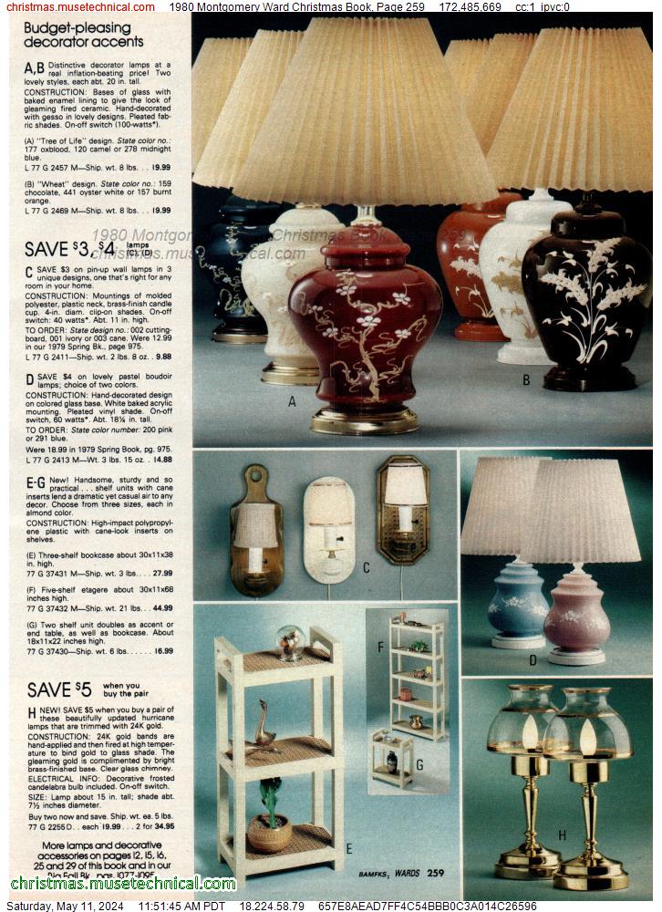 1980 Montgomery Ward Christmas Book, Page 259