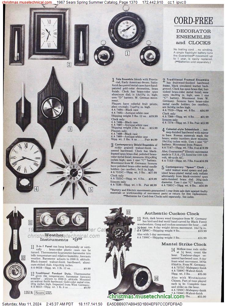 1967 Sears Spring Summer Catalog, Page 1370