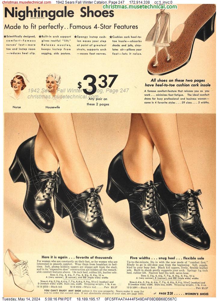 1942 Sears Fall Winter Catalog, Page 247