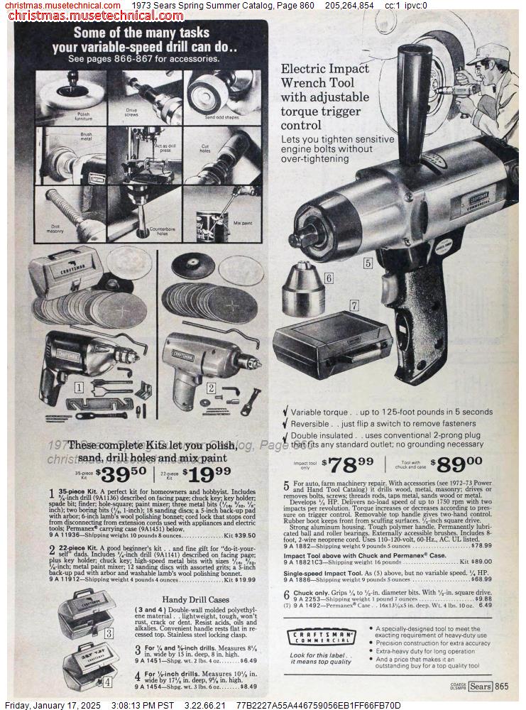 1973 Sears Spring Summer Catalog, Page 860