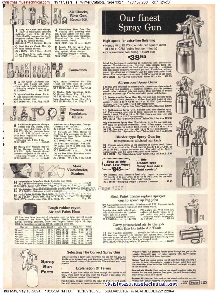 1971 Sears Fall Winter Catalog, Page 1327