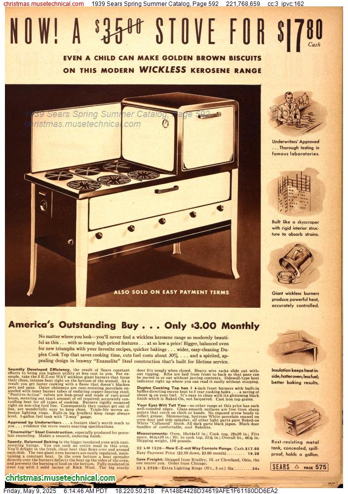 1939 Sears Spring Summer Catalog, Page 592