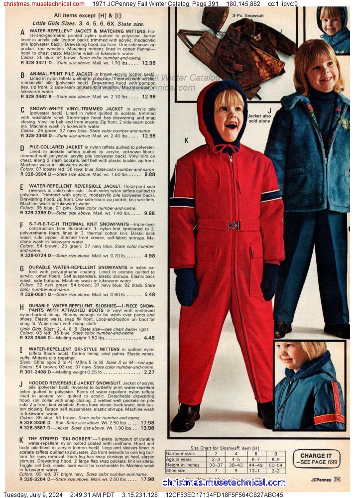 1971 JCPenney Fall Winter Catalog, Page 391