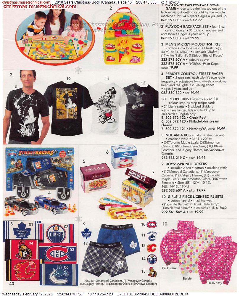 2010 Sears Christmas Book (Canada), Page 40