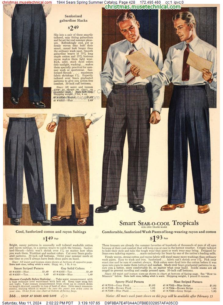1944 Sears Spring Summer Catalog, Page 428