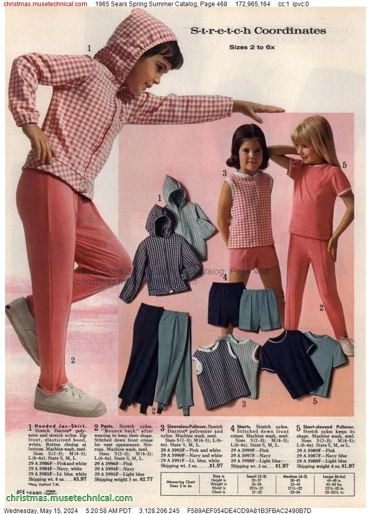 1965 Sears Spring Summer Catalog, Page 468