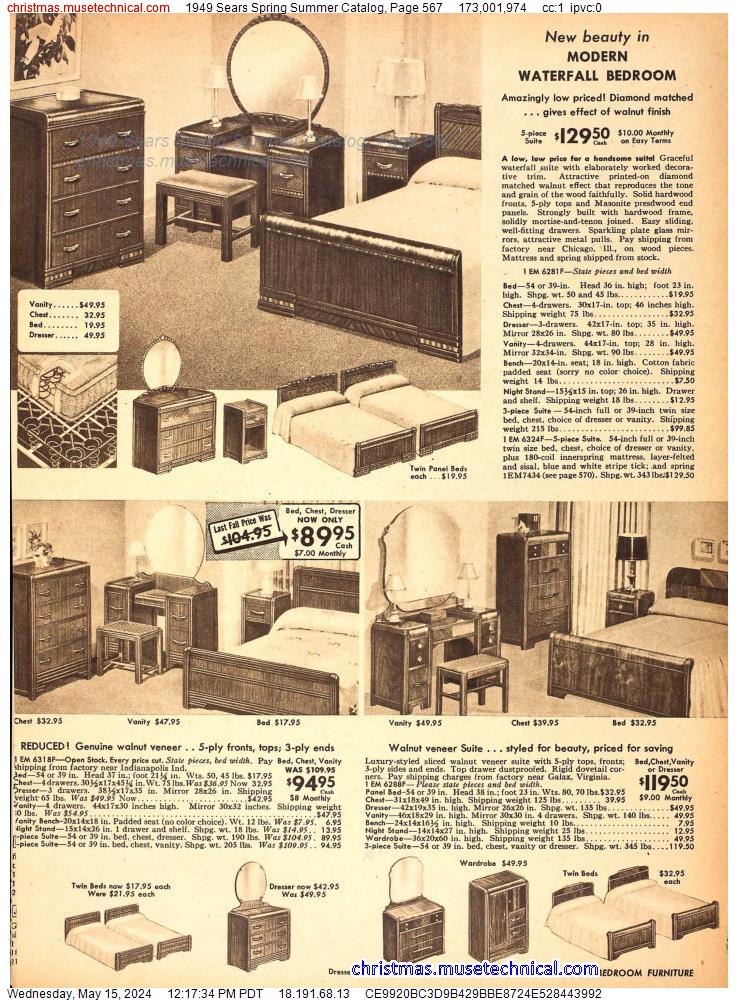 1949 Sears Spring Summer Catalog, Page 567