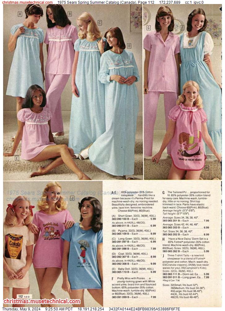 1975 Sears Spring Summer Catalog (Canada), Page 112