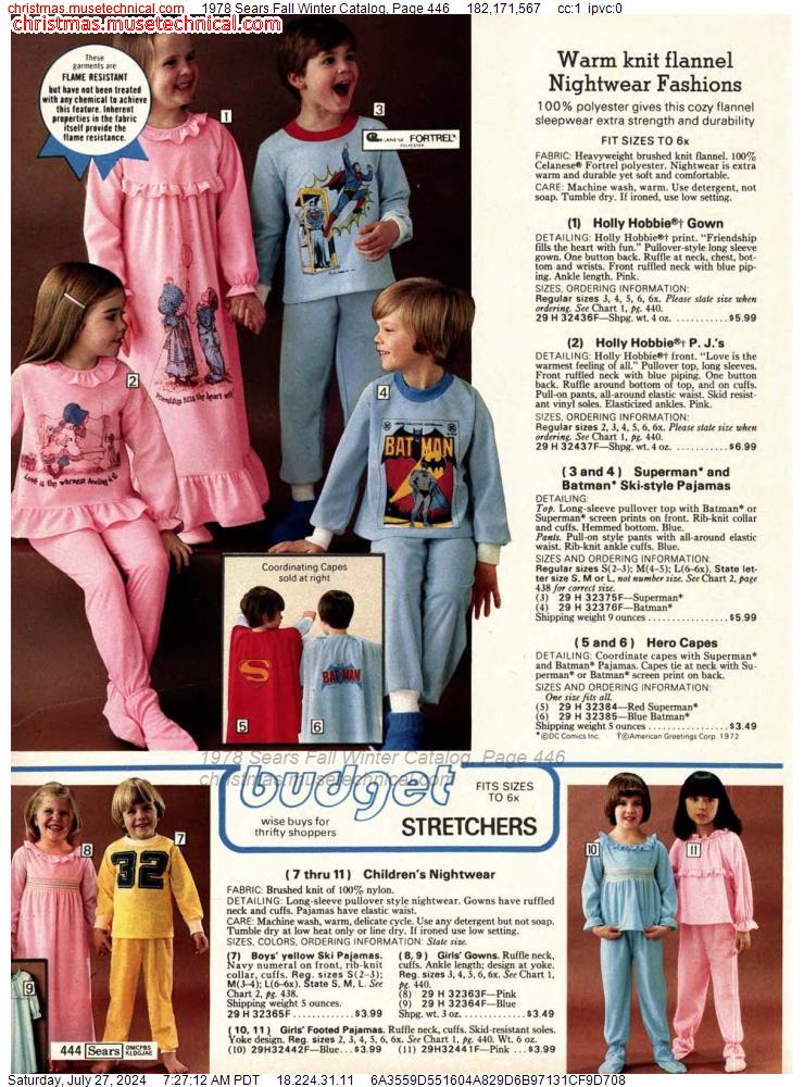 1978 Sears Fall Winter Catalog, Page 446