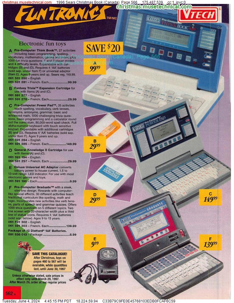 1996 Sears Christmas Book (Canada), Page 566