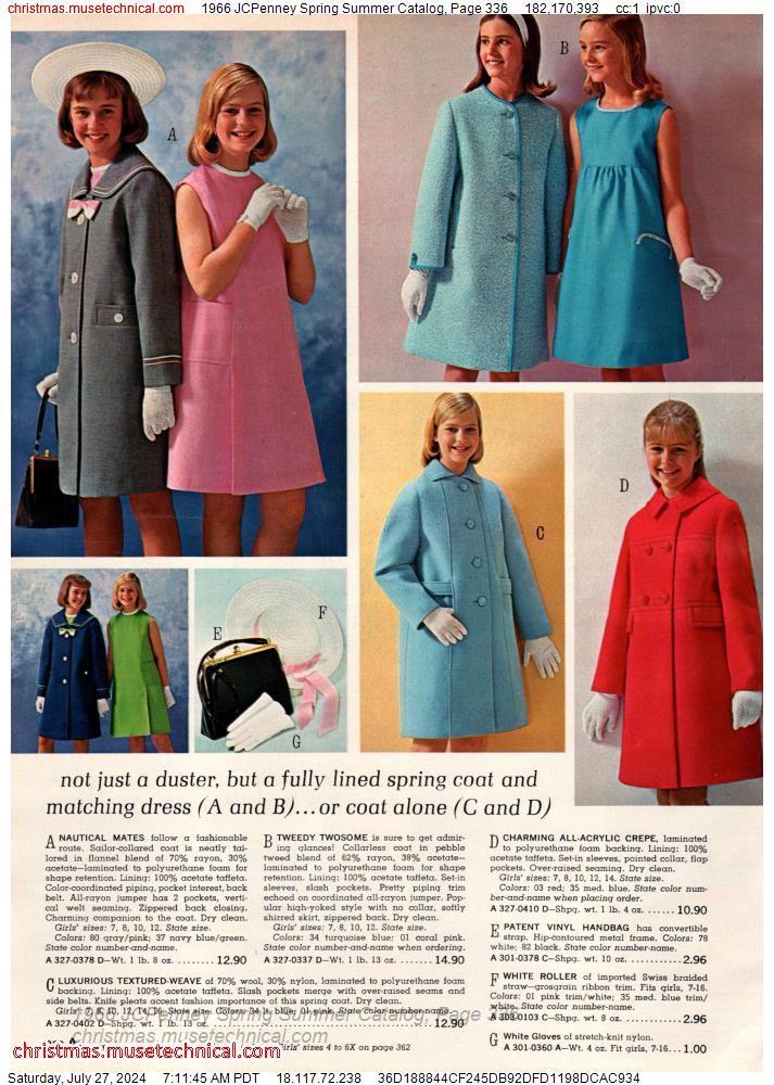 1966 JCPenney Spring Summer Catalog, Page 336