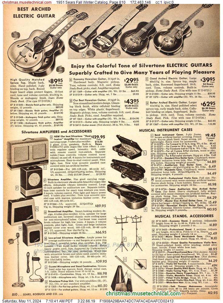 1951 Sears Fall Winter Catalog, Page 810