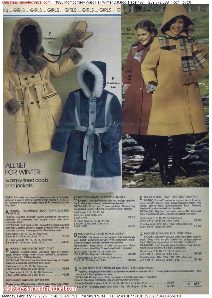 1980 Montgomery Ward Fall Winter Catalog, Page 487