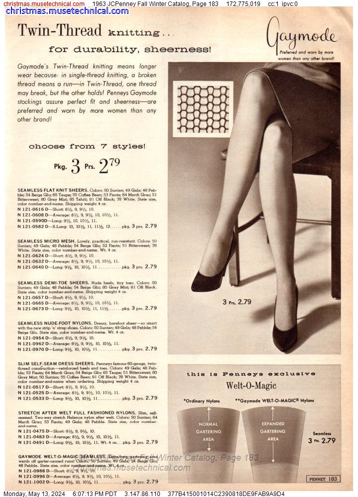 1963 JCPenney Fall Winter Catalog, Page 183