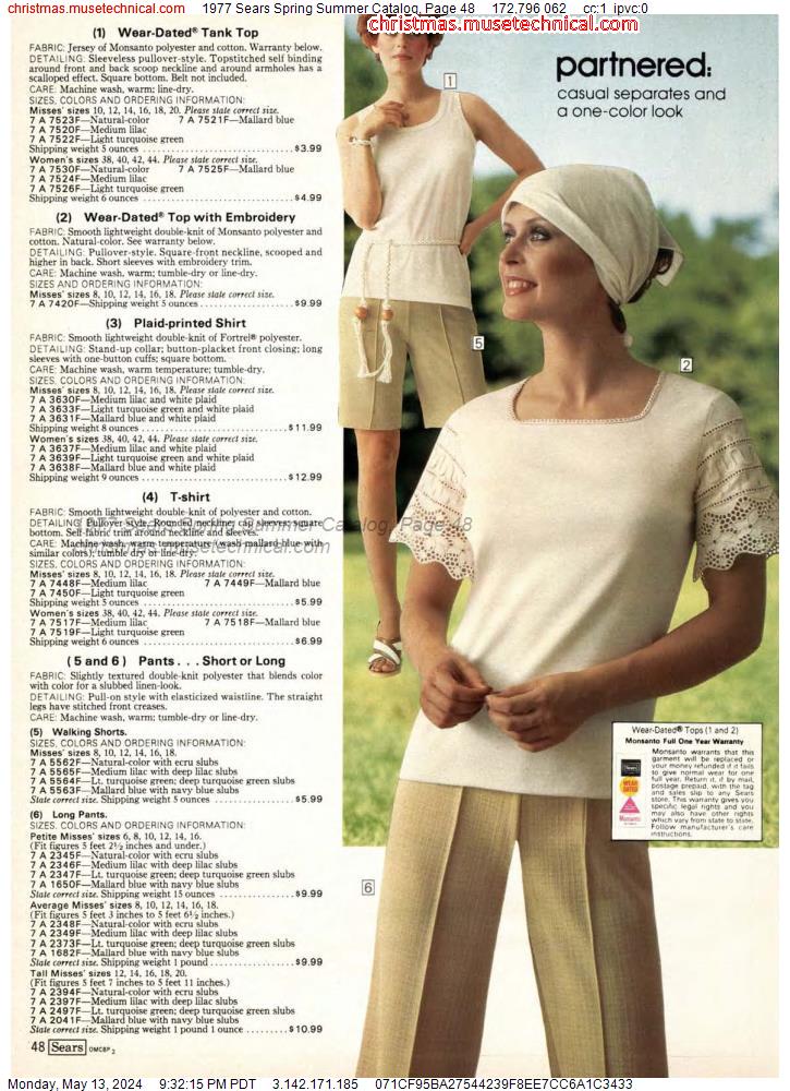 1977 Sears Spring Summer Catalog, Page 48