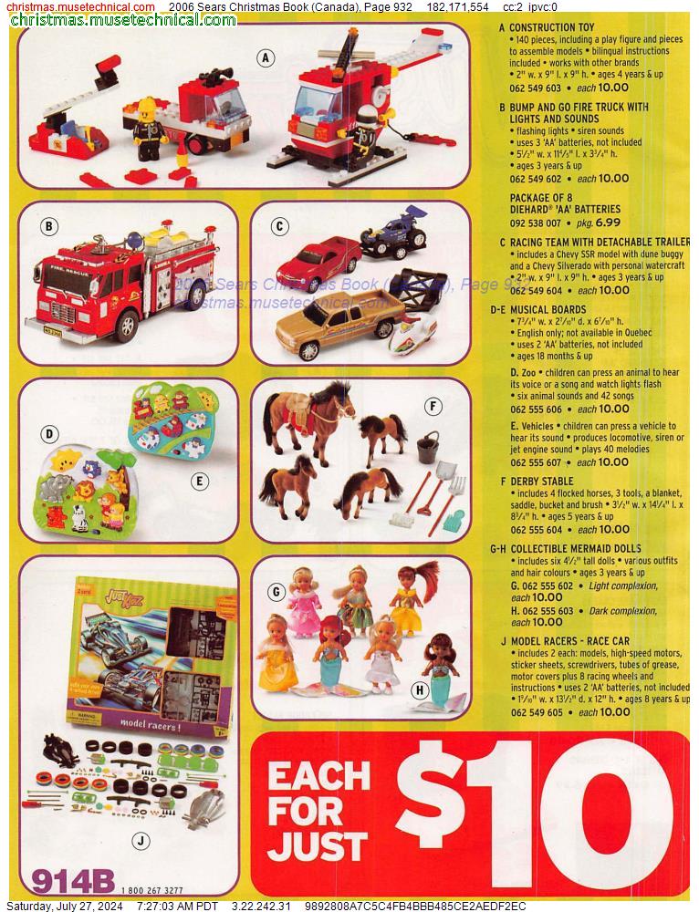 2006 Sears Christmas Book (Canada), Page 932