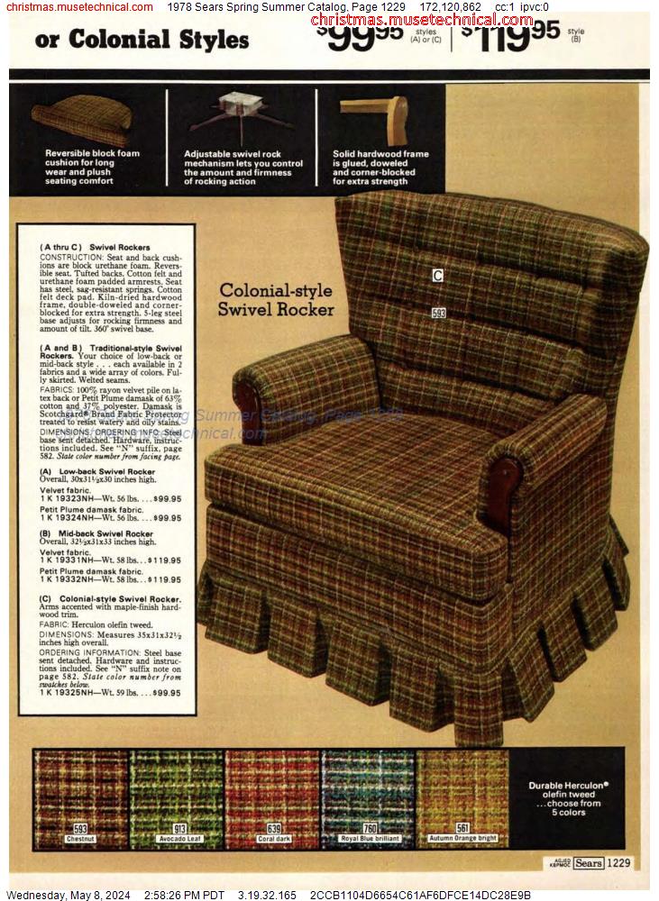 1978 Sears Spring Summer Catalog, Page 1229