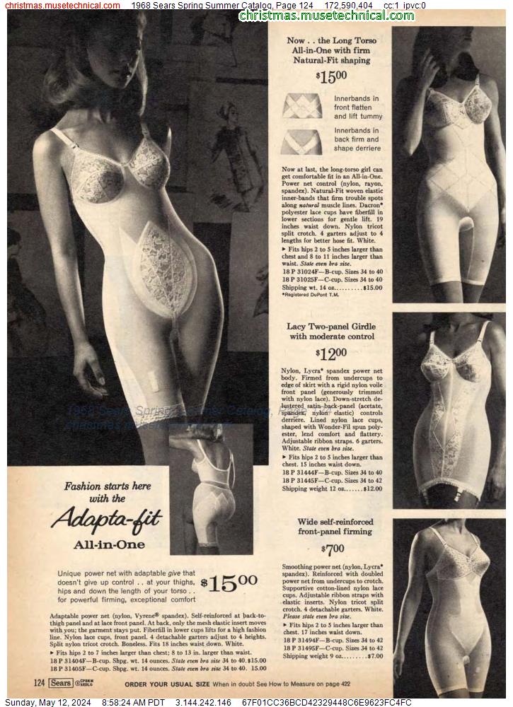 1968 Sears Spring Summer Catalog, Page 124