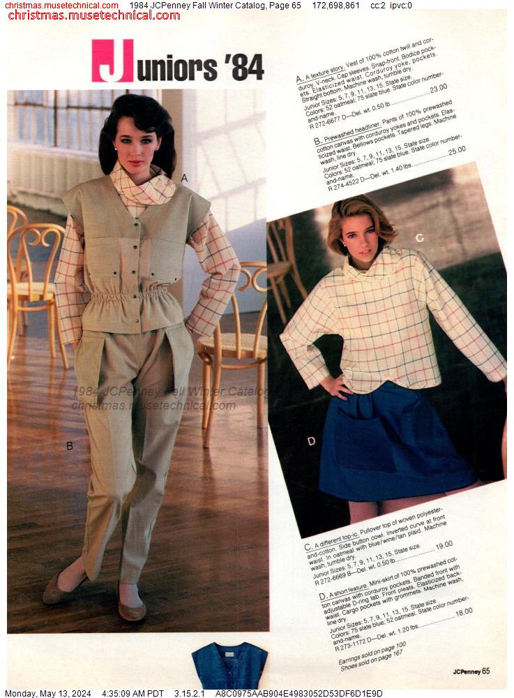 1984 JCPenney Fall Winter Catalog, Page 65