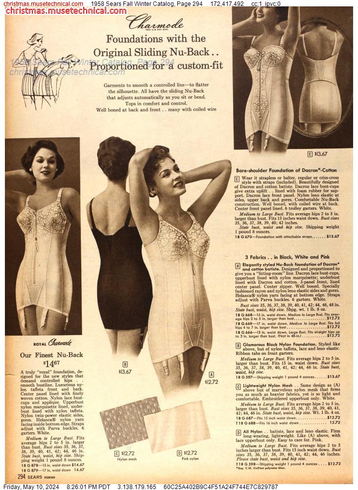 1958 Sears Fall Winter Catalog, Page 294