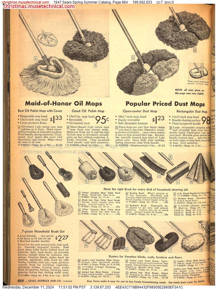 1947 Sears Spring Summer Catalog, Page 864