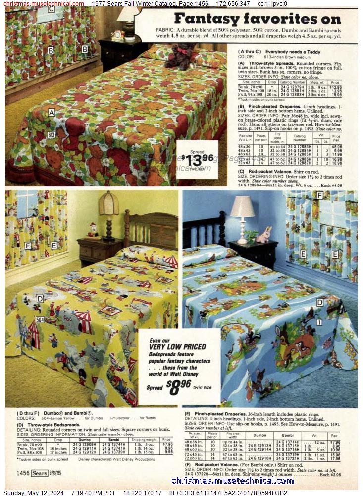 1977 Sears Fall Winter Catalog, Page 1456