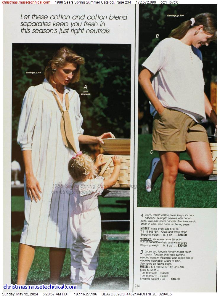 1988 Sears Spring Summer Catalog, Page 234