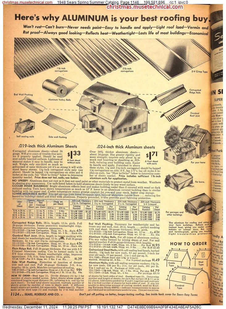 1948 Sears Spring Summer Catalog, Page 1146