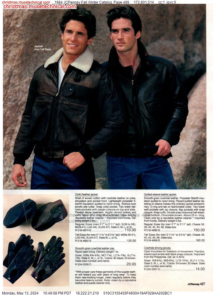 1984 JCPenney Fall Winter Catalog, Page 489 - Catalogs & Wishbooks