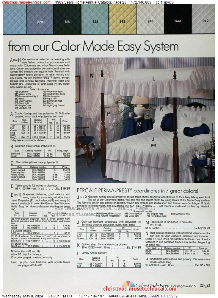 1989 Sears Home Annual Catalog, Page 23