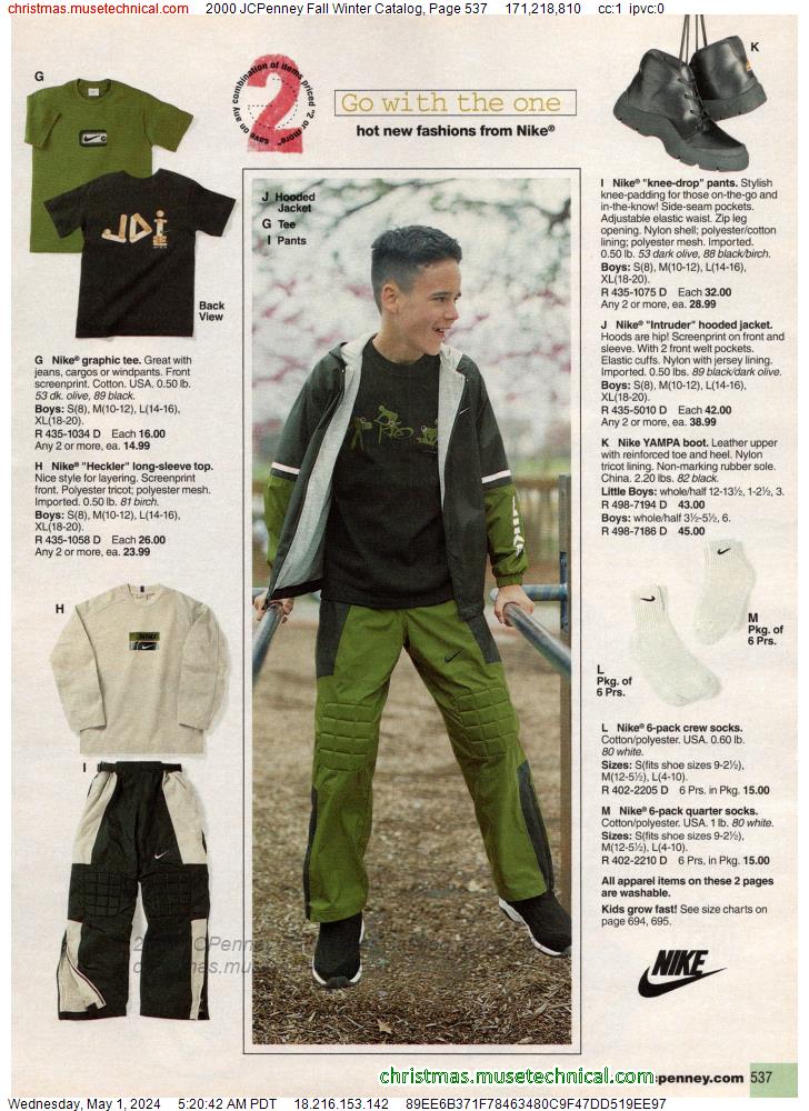 2000 JCPenney Fall Winter Catalog, Page 537