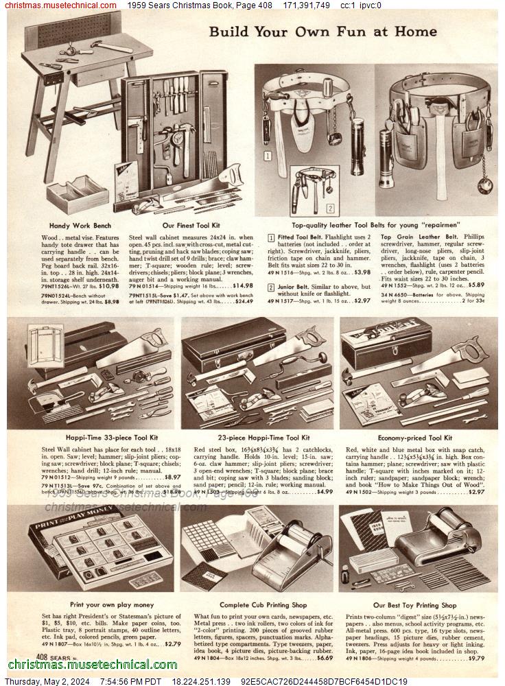 1959 Sears Christmas Book, Page 408