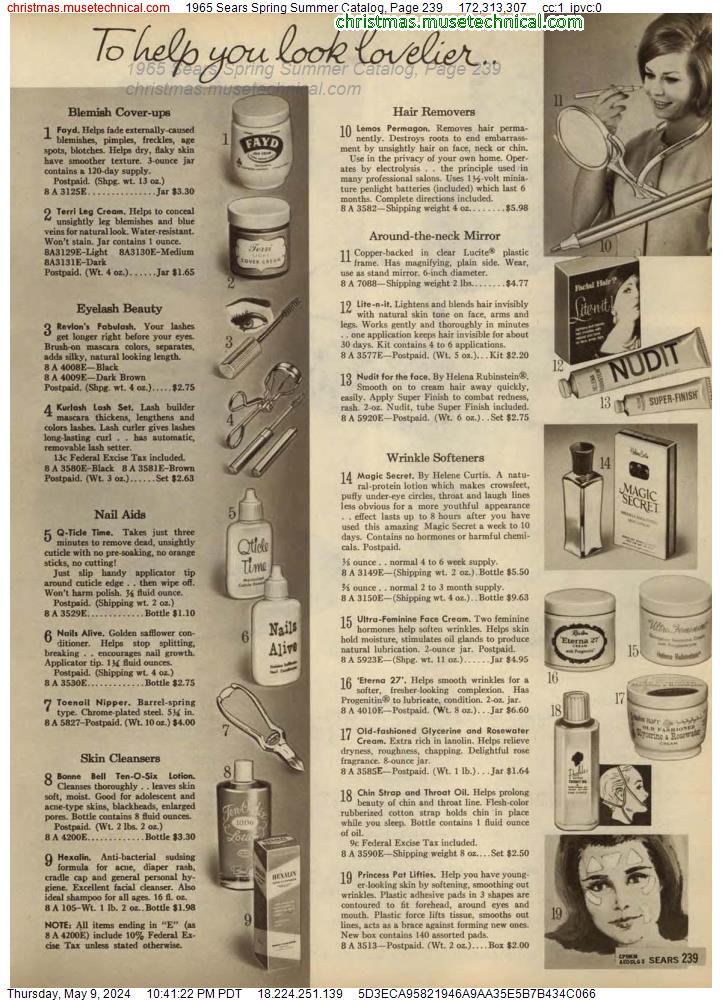 1965 Sears Spring Summer Catalog, Page 239