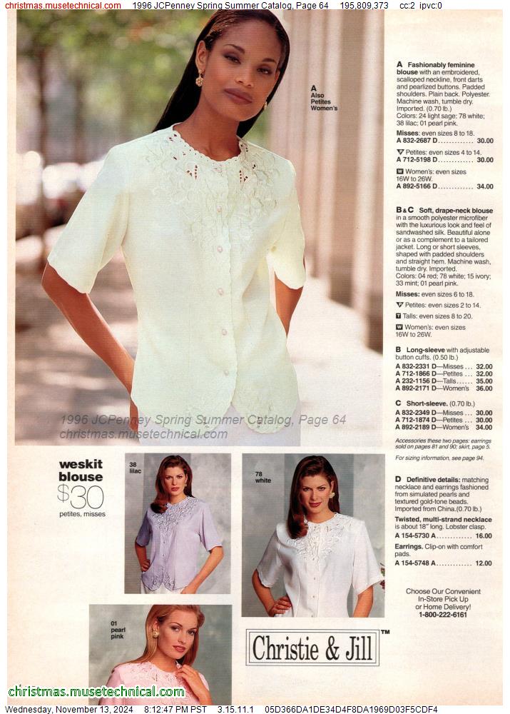 1996 JCPenney Spring Summer Catalog, Page 64