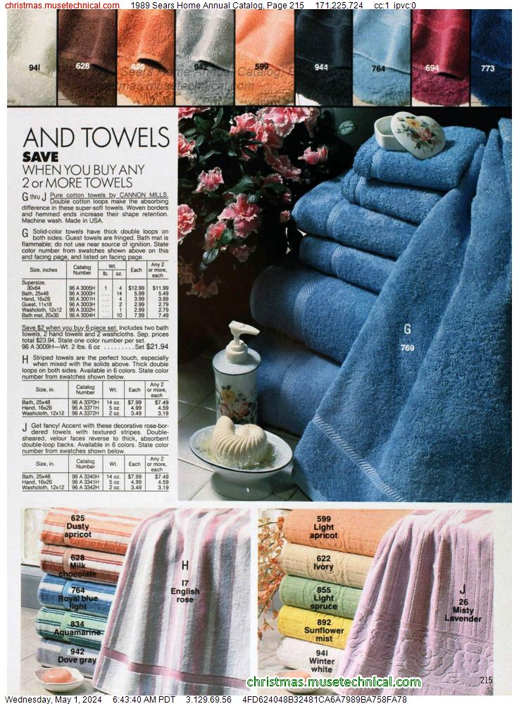 1989 Sears Home Annual Catalog, Page 215