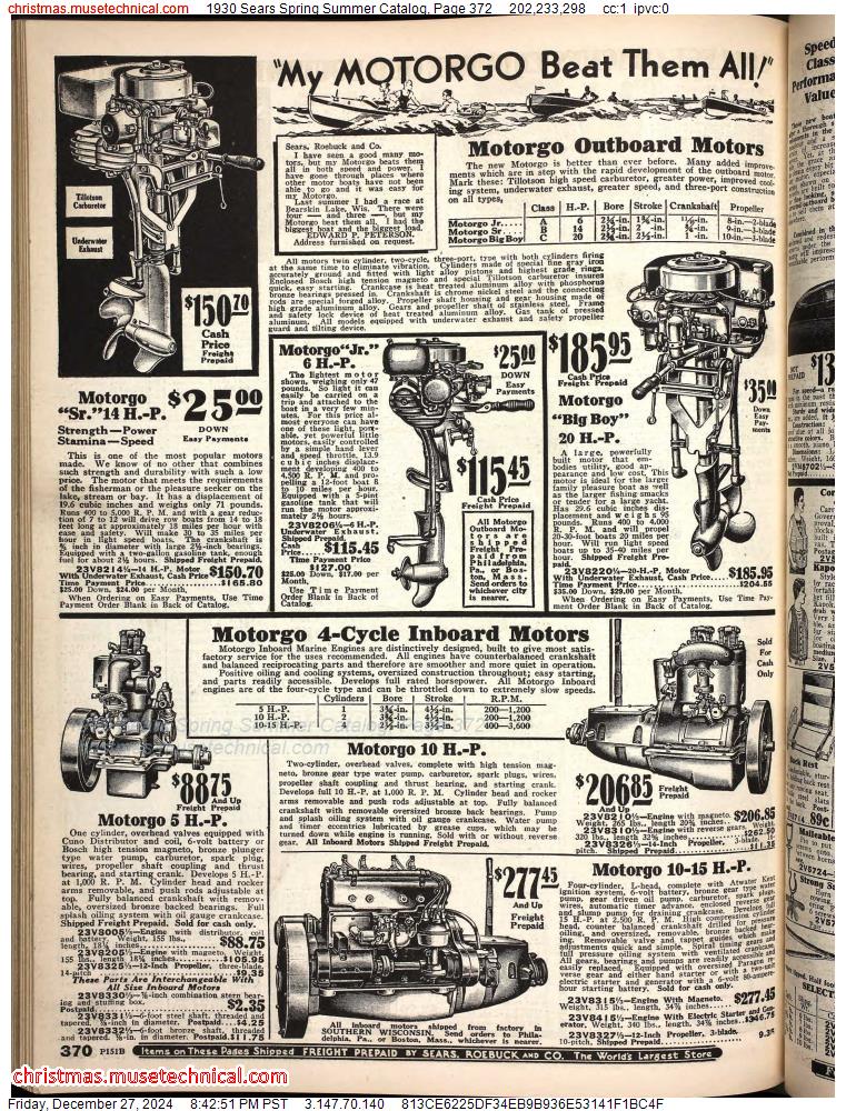 1930 Sears Spring Summer Catalog, Page 372