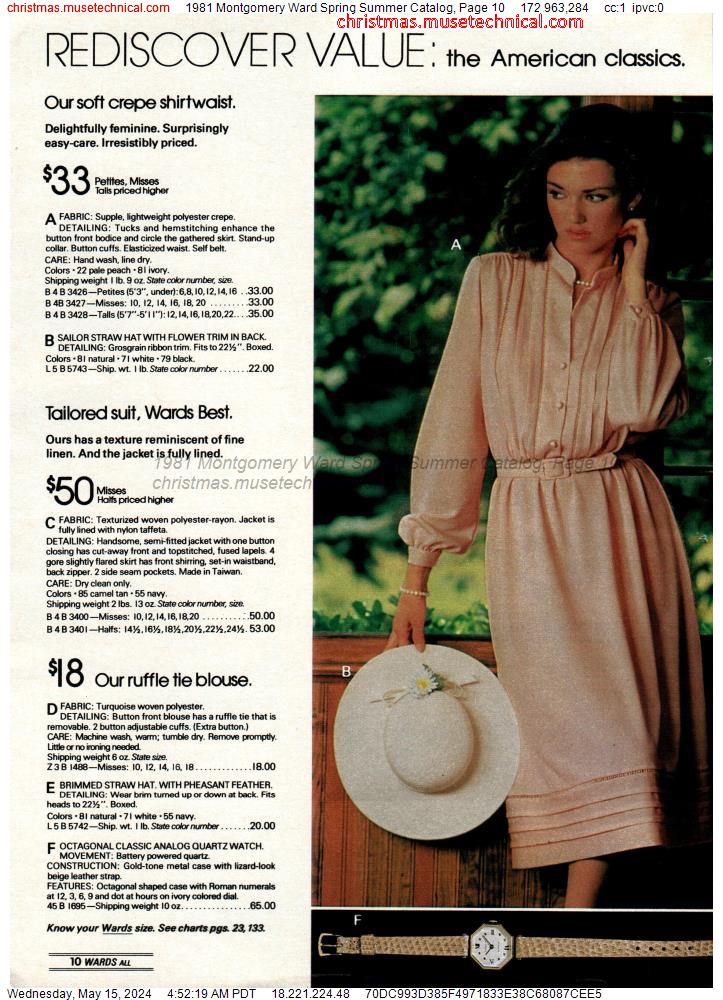 1981 Montgomery Ward Spring Summer Catalog, Page 10
