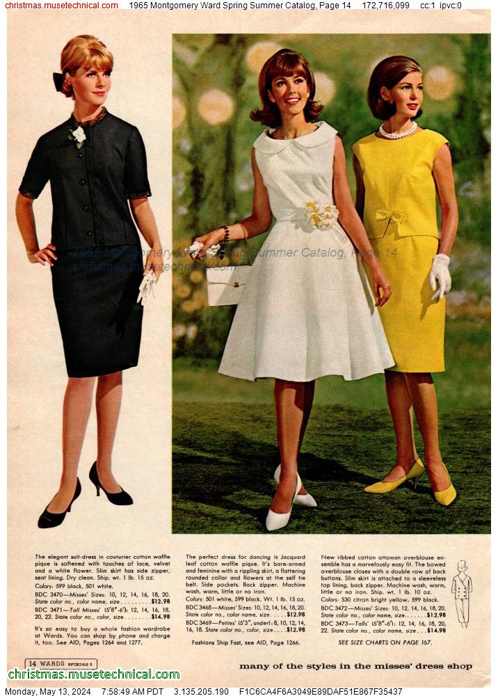 1965 Montgomery Ward Spring Summer Catalog, Page 14
