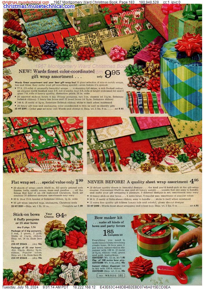 1967 Montgomery Ward Christmas Book, Page 183