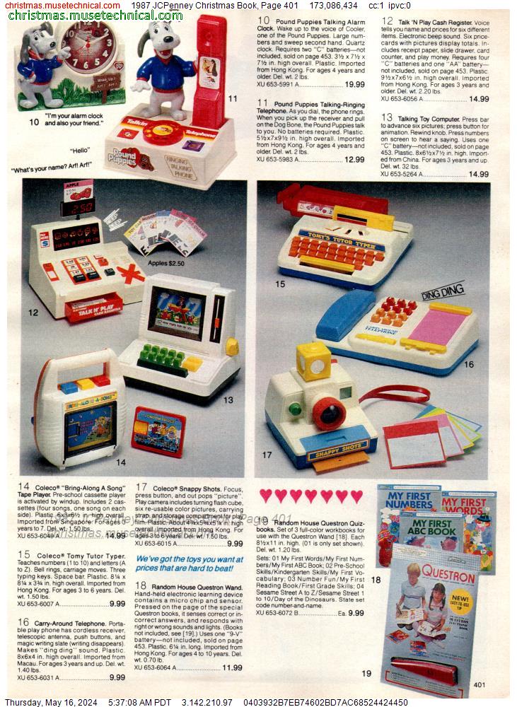 1987 JCPenney Christmas Book, Page 401