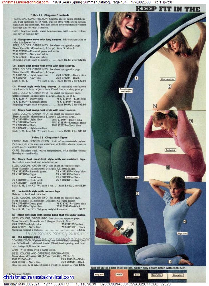 1978 Sears Spring Summer Catalog, Page 184