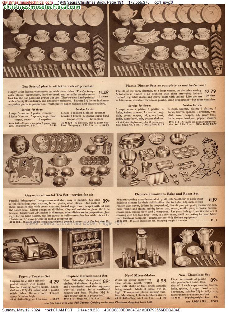1949 Sears Christmas Book, Page 181
