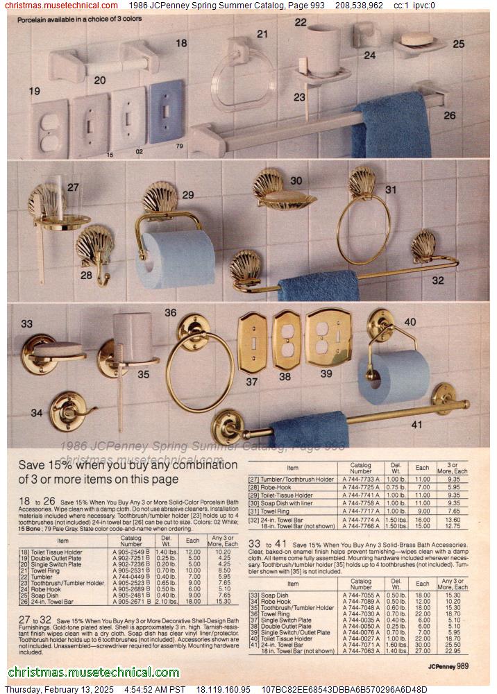 1986 JCPenney Spring Summer Catalog, Page 993