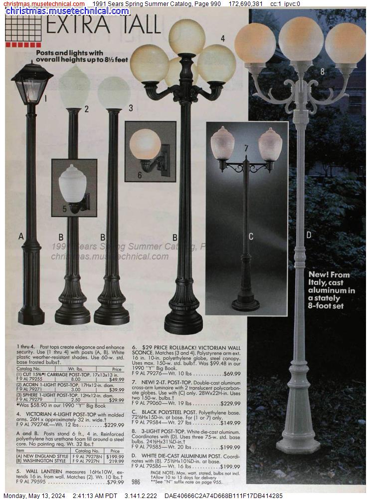 1991 Sears Spring Summer Catalog, Page 990