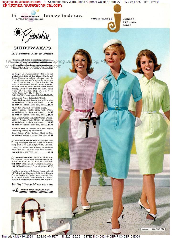 1963 Montgomery Ward Spring Summer Catalog, Page 27