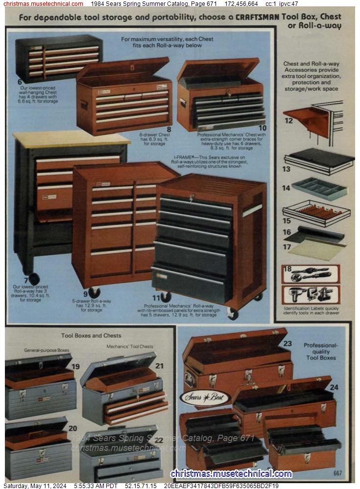 1984 Sears Spring Summer Catalog, Page 671