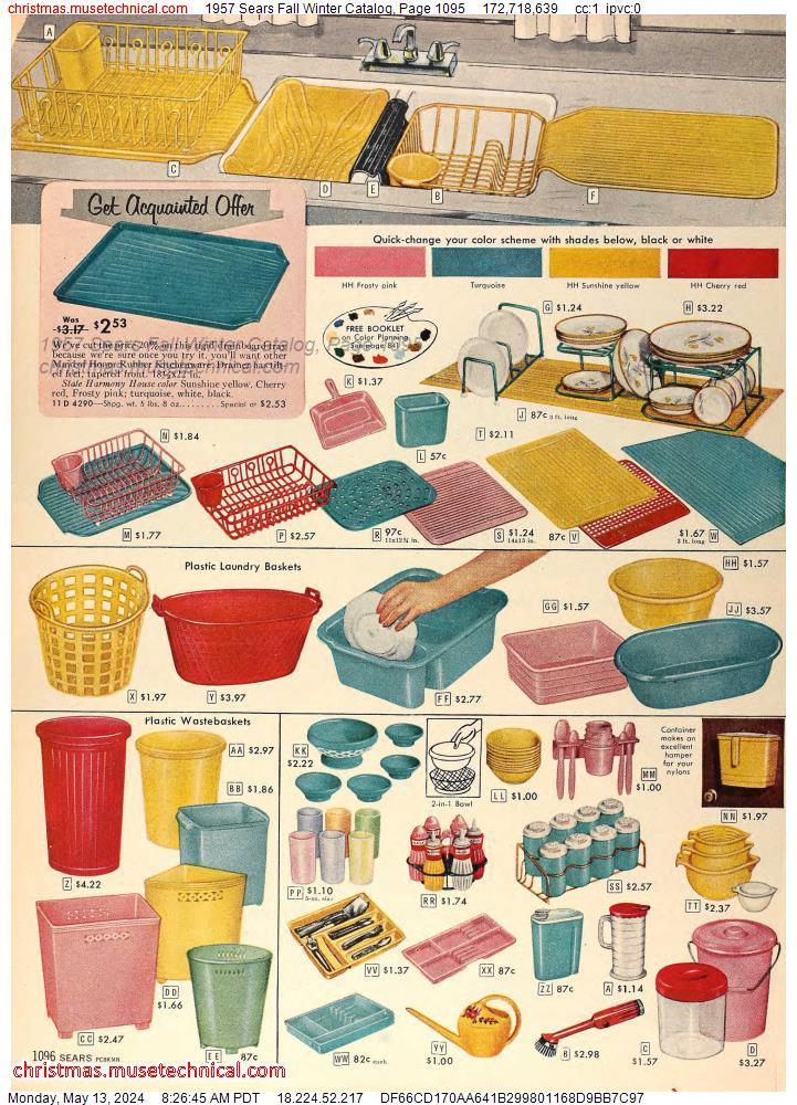 1957 Sears Fall Winter Catalog, Page 1095