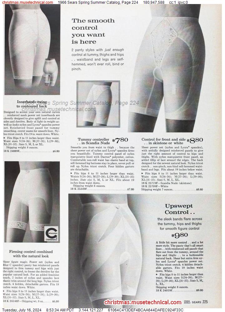 1966 Sears Spring Summer Catalog, Page 224