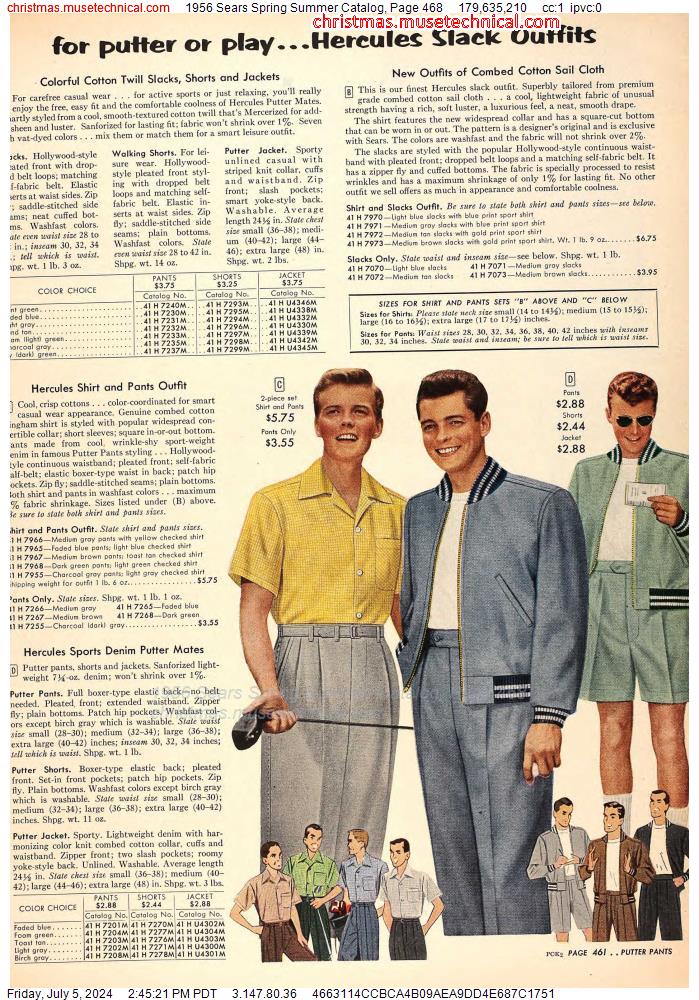 1956 Sears Spring Summer Catalog, Page 468